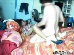 His filthy Desi Married harlot missionary manner is copied by a slumdog Indian dude.